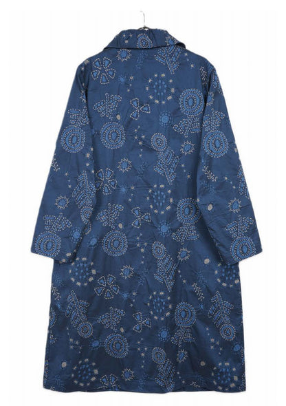 M. & Kyoko woven Coat - Dark Blue (1482)