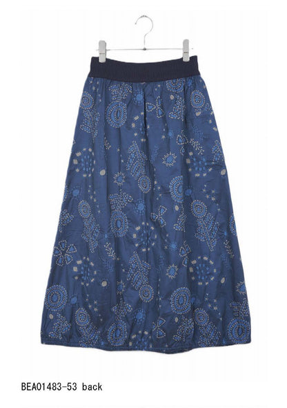 M. & Kyoko Woven Skirt- Dark Blue (1483)