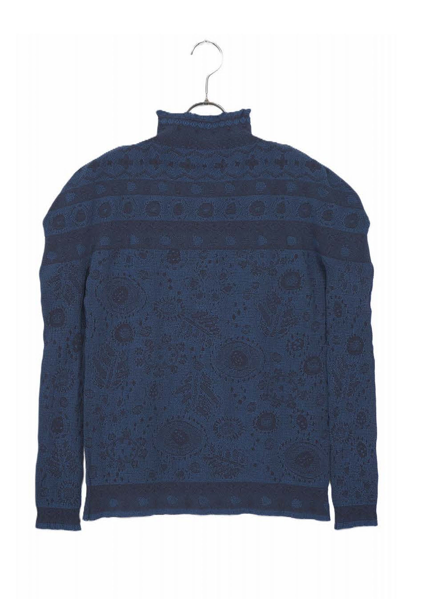 M. & Kyoko Reversible Woven Pullover - Dark Blue (1522)