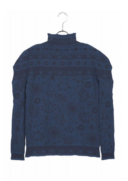 M. & Kyoko Reversible Woven Pullover - Dark Blue (1522)