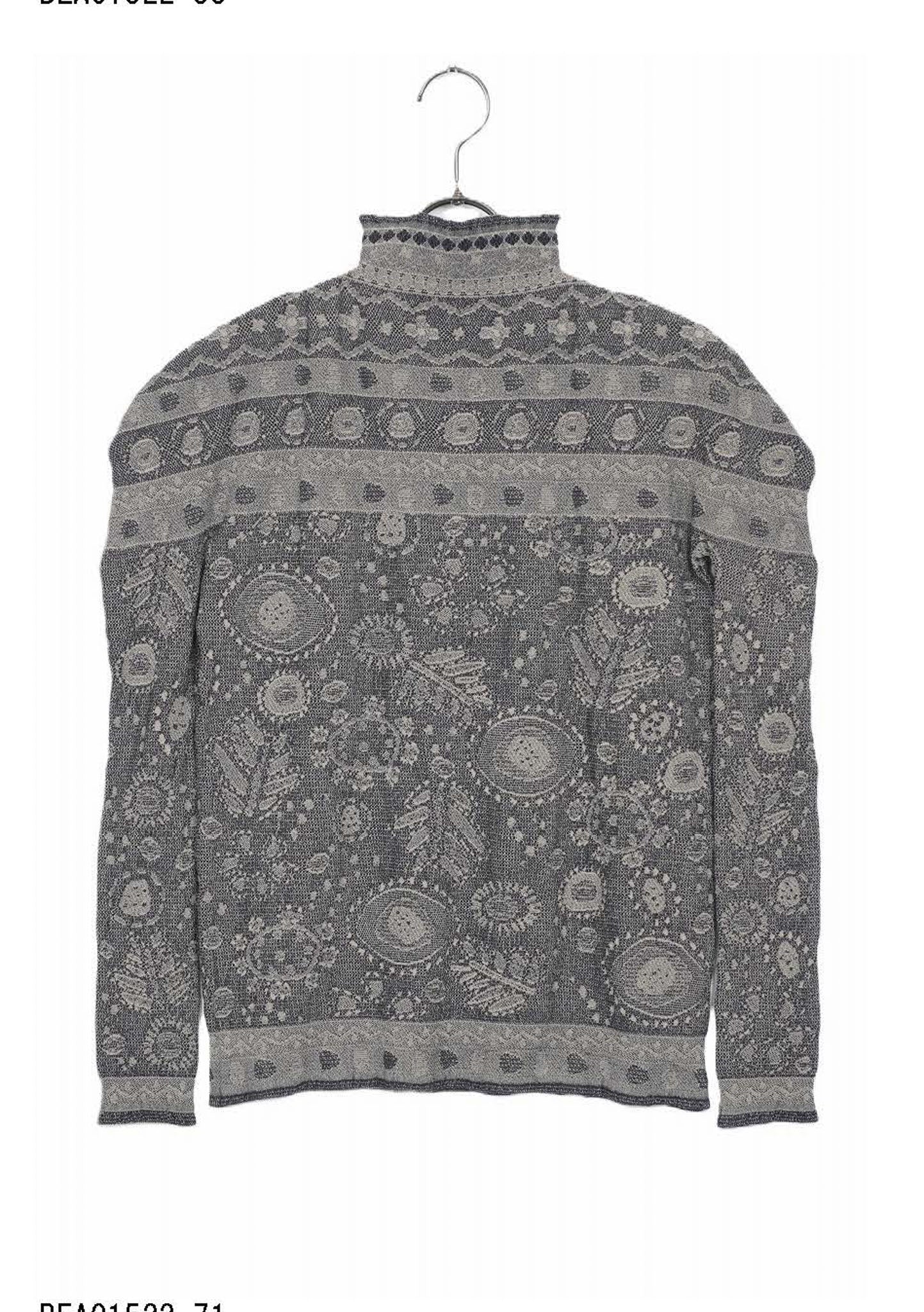M. & Kyoko Reversible Woven Pullover - Light Grey (1522)