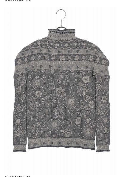 M. & Kyoko Reversible Woven Pullover - Light Grey (1522)