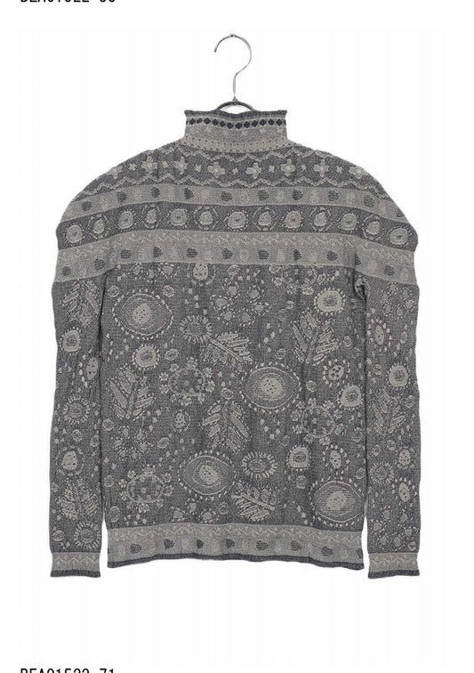 M. & Kyoko Reversible Woven Pullover - Light Grey (1522)