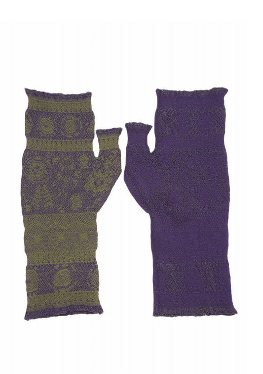 M. & Kyoko Woven Armwarmer - Khaki(1525)