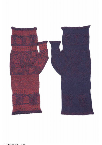 M. & Kyoko Woven Armwarmer - Red (1525)