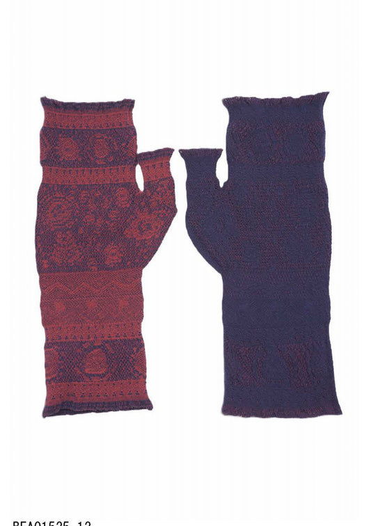 M. & Kyoko Woven Armwarmer - Red (1525)
