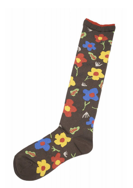 M. & Kyoko Socks - Dark Brown (1527)