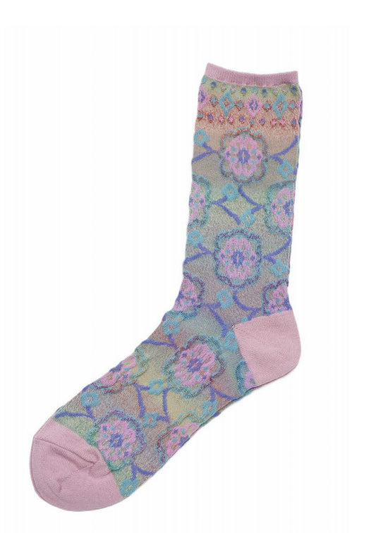 M. & Kyoko Wool Socks - Pink (1528)