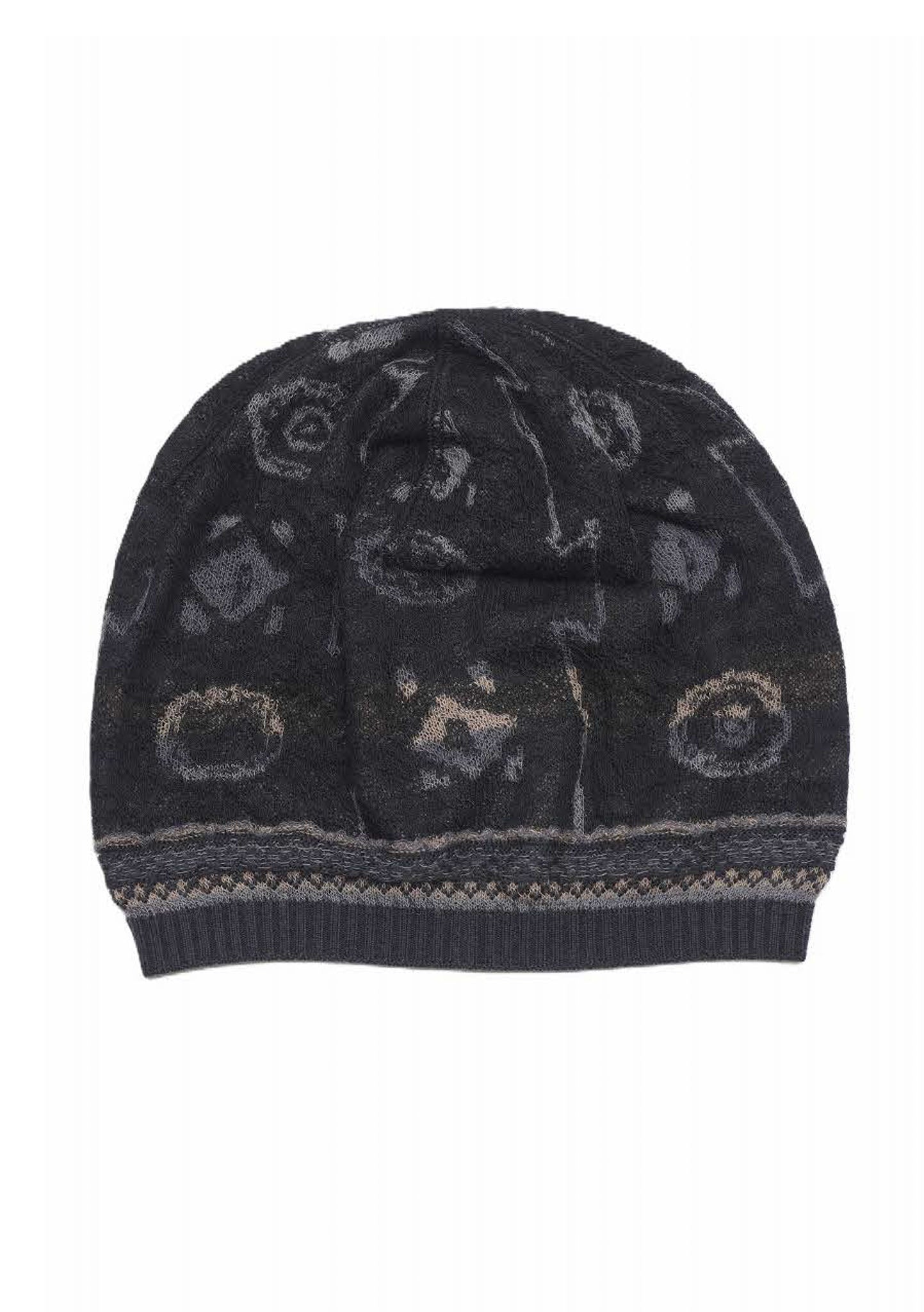Fuga Fuga  Knitted Cap - Black (7405)