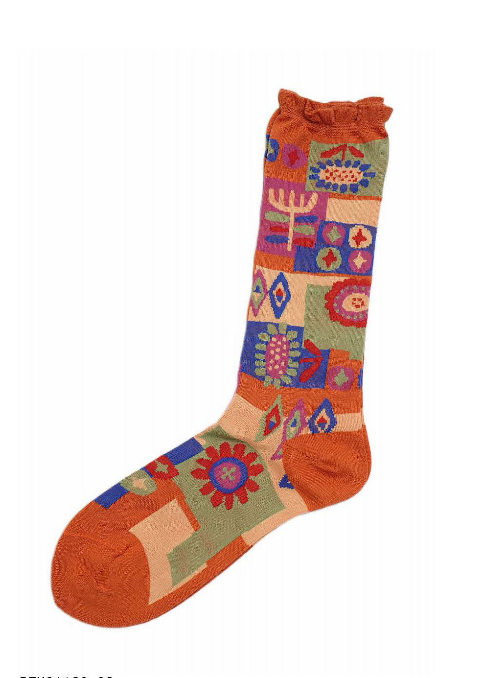 M. & Kyoko Cotton Socks - Orange (1122)