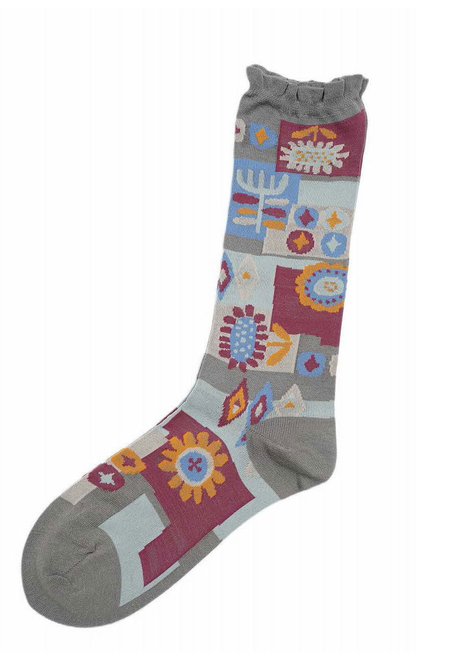 M. & Kyoko Cotton Socks - Gray (1122)