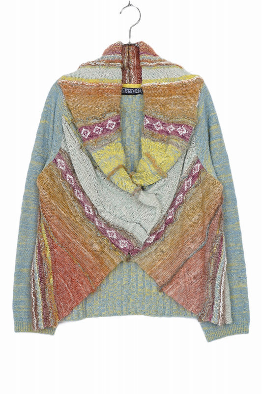 M & Kyoko Knitted Cardigan - Sax