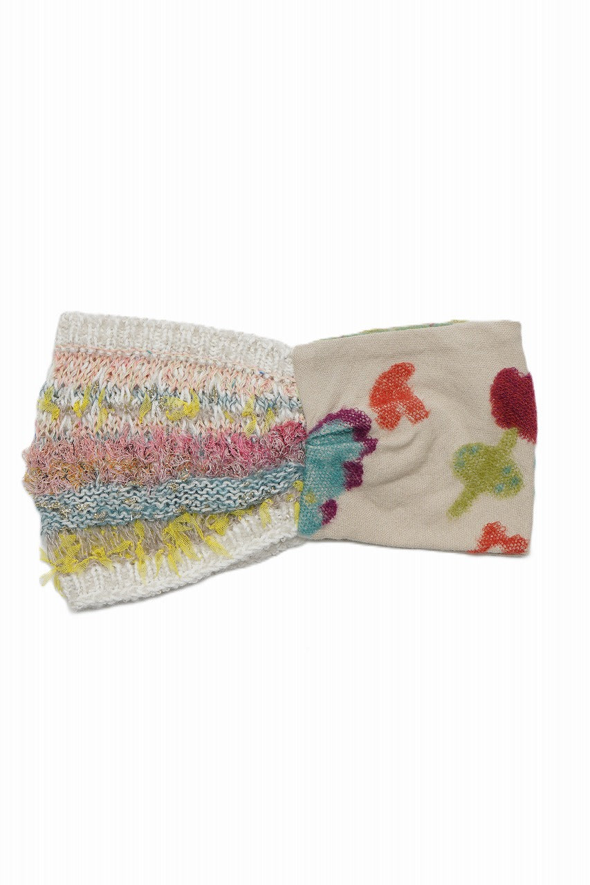 M Kyoko Knitted Hair Band- Pink