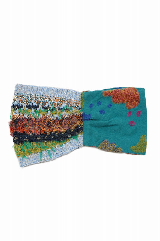 M Kyoko Knitted Hair Band - Sax