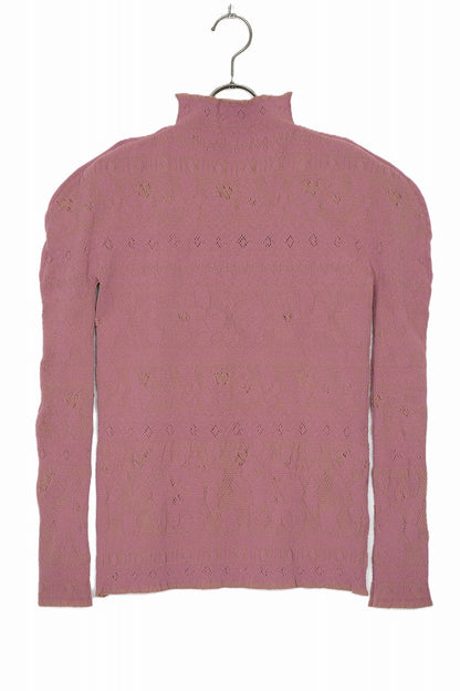 M & Kyoko Reversible Knitted Pullover - Mustard/Pink