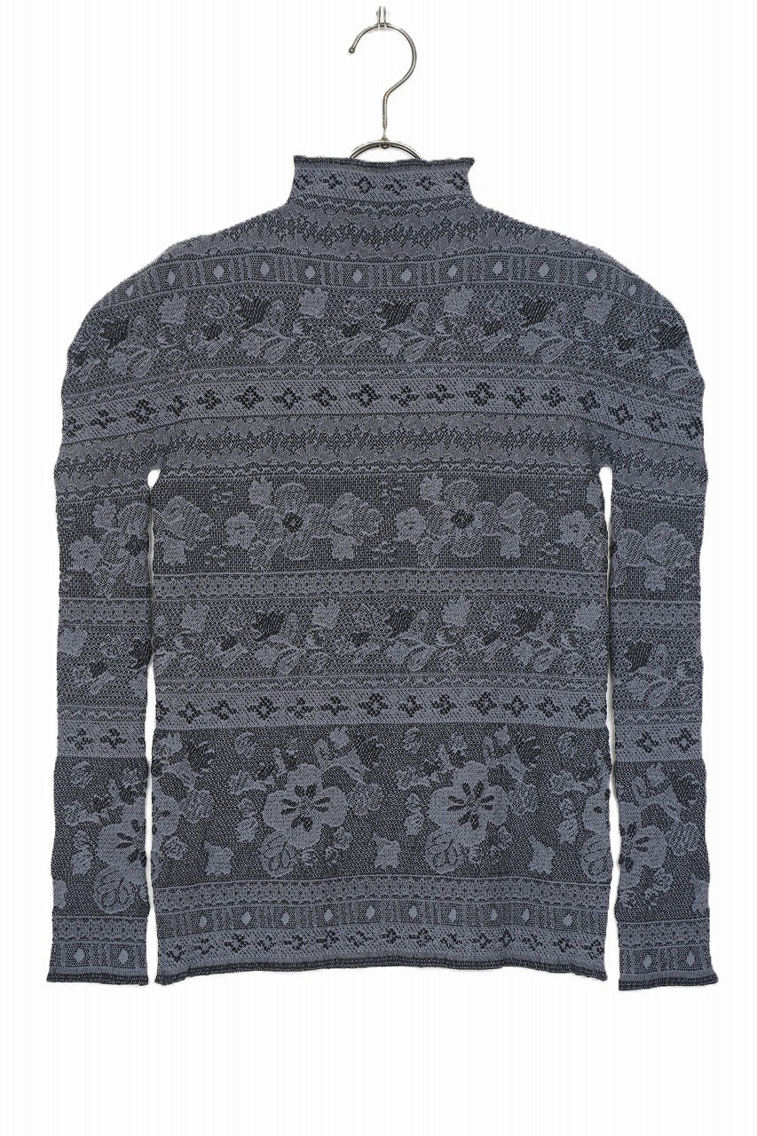 M & Kyoko Reversible Knitted Pullover - Black/Grey