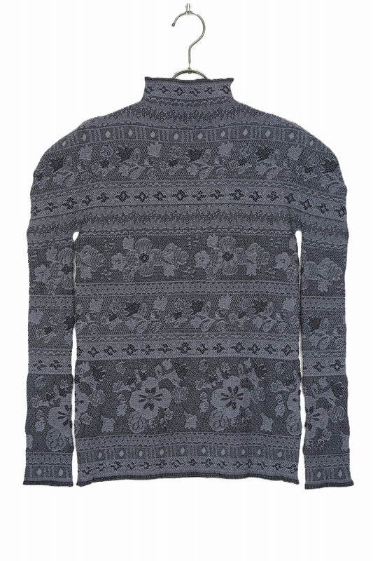 M & Kyoko Reversible Knitted Pullover - Black/Grey