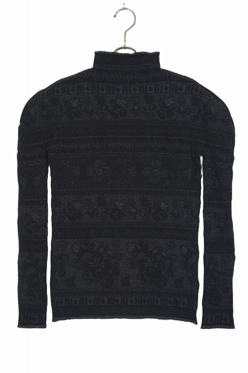 M & Kyoko Reversible Knitted Pullover - Black/Grey