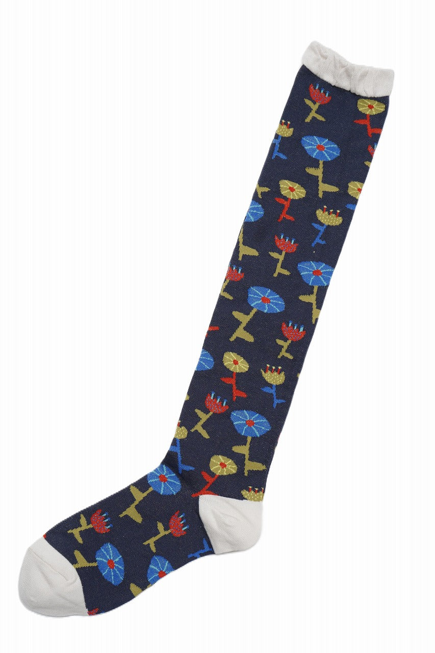 M. & Kyoko Cotton Socks - Navy