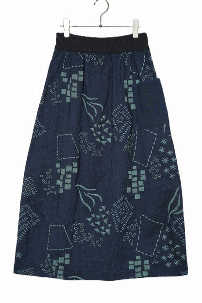 Fuga Fuga Woven Skirt - Dark Blue