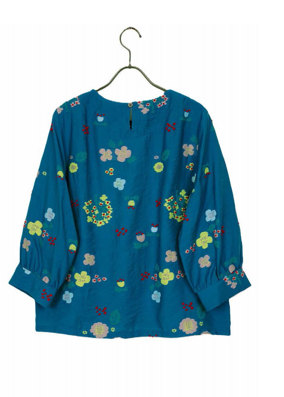M Kyoko Woven Pullover - Blue (1073)