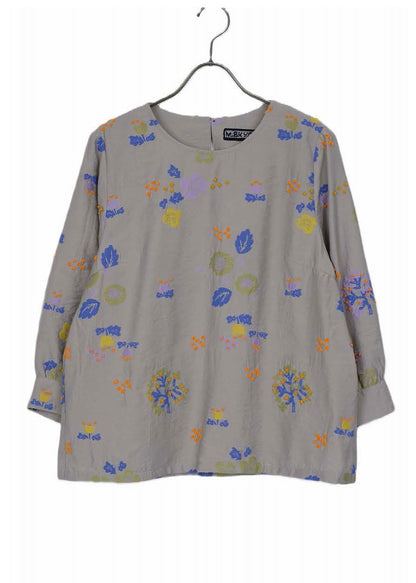 M Kyoko Woven Pullover- Gray (1073)