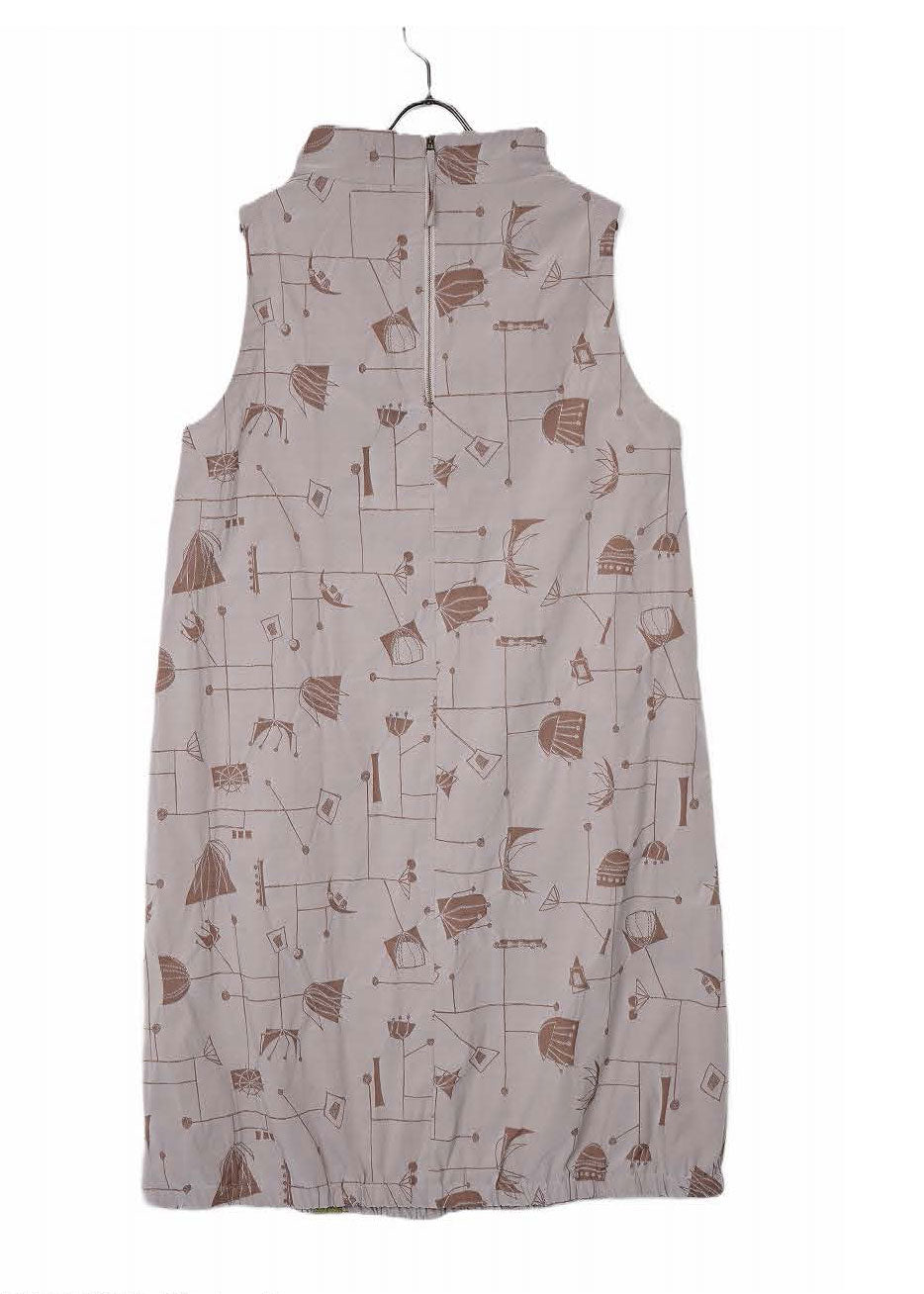 Fuga Fuga Woven Dress - Beige (7046)