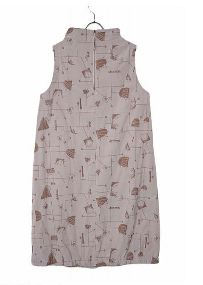 Fuga Fuga Woven Dress - Beige (7046)