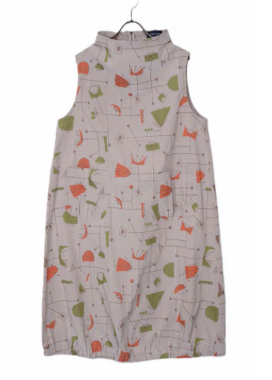 Fuga Fuga Woven Dress - Beige (7046)
