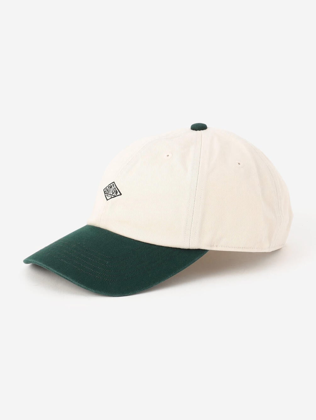 Danton 6-Panel Two Tones Baseball Cap- Ecru x Green