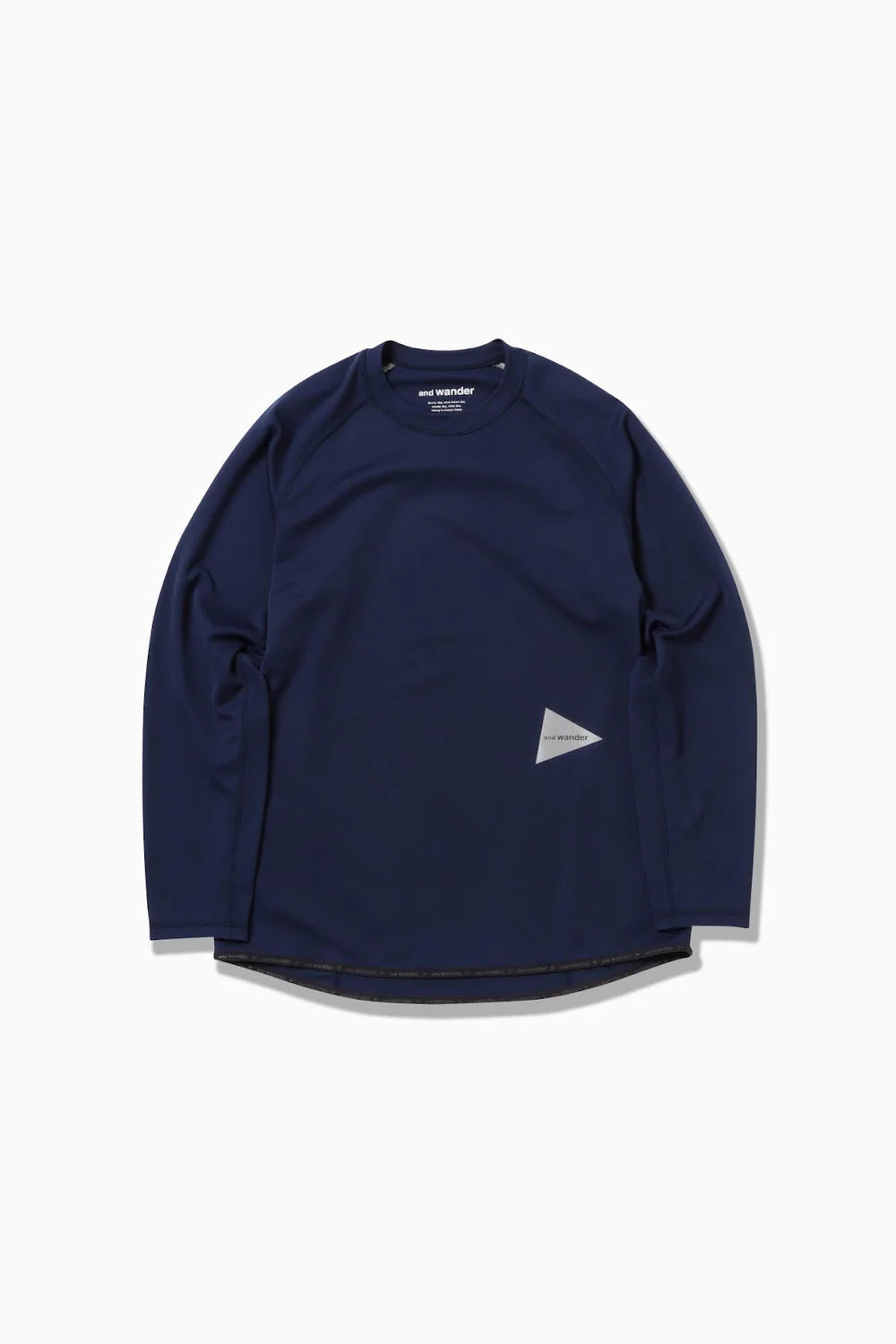 And Wander Dry Jersey Raglan Long-sleeve Tee - Navy