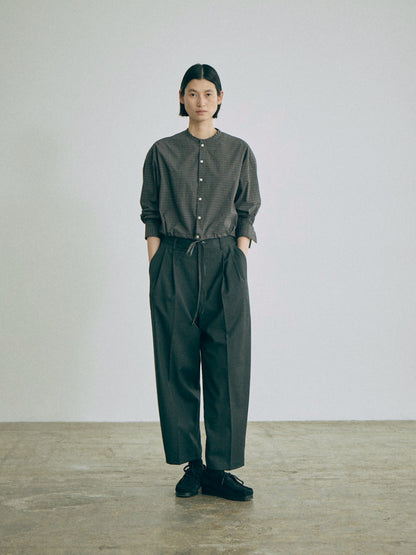 Nicholson & Nicholson Pearl Washed Cotton Blouse - Black Check