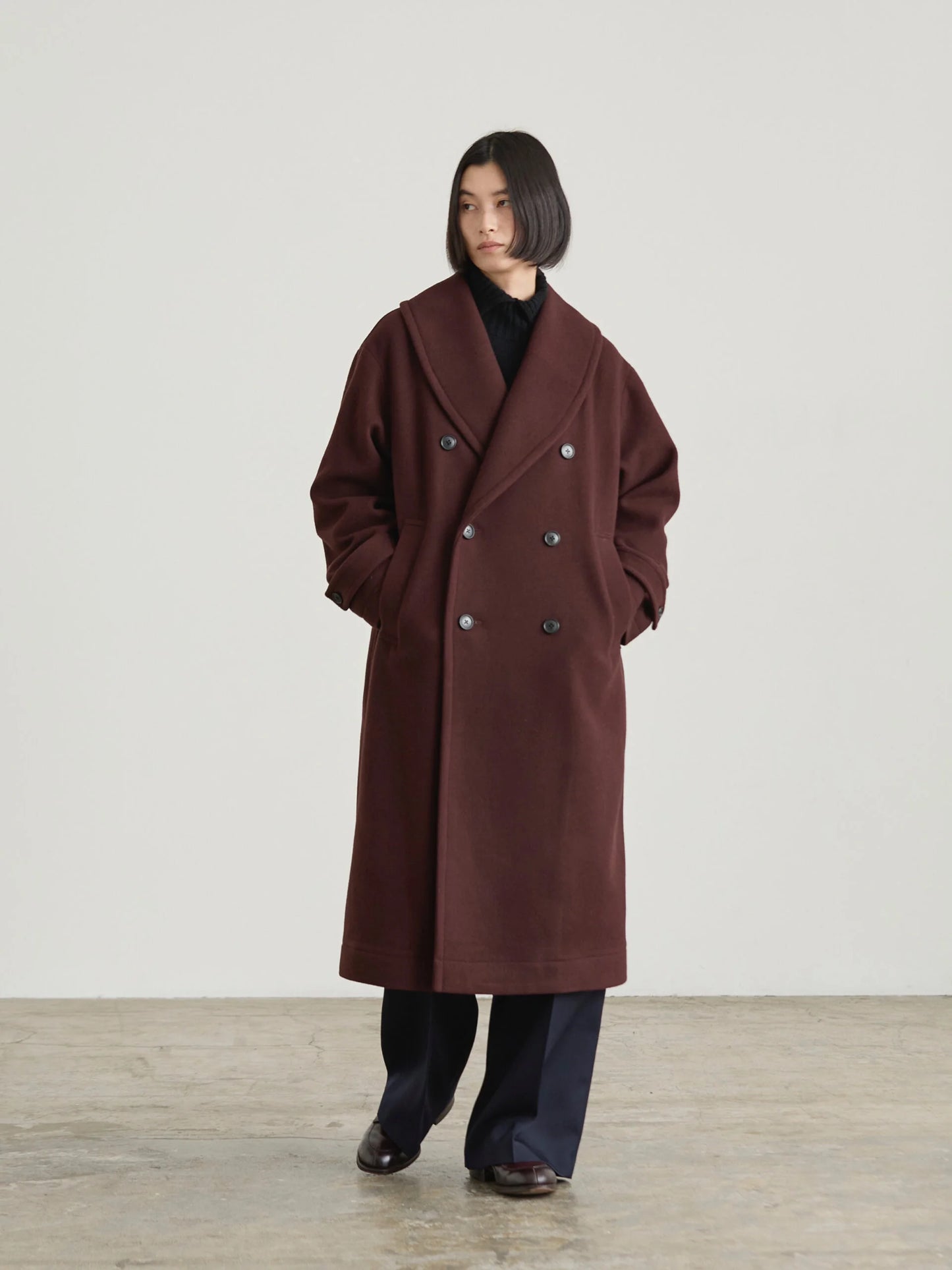 Nicholson & Nicholson Morris Wool Coat - Brown