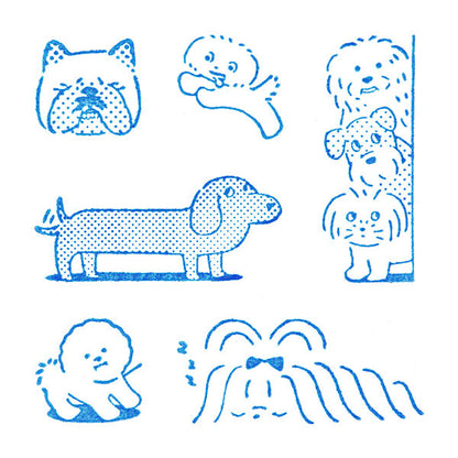 King Jim Kori Jirushi 6-Stamp Set - Dog