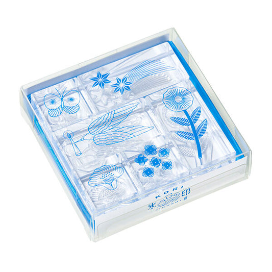 King Jim Kori Jirushi 6-Stamp Set - Bird