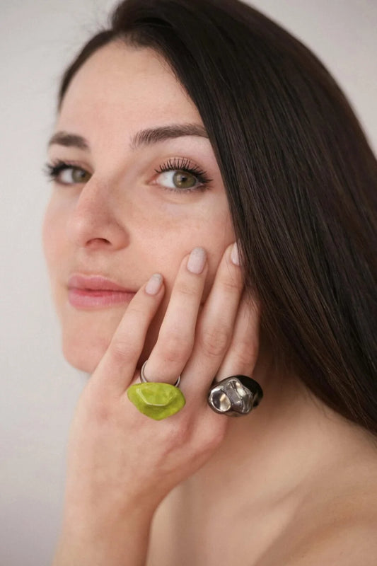 Arriving Soon: Blanca Olmos Cantos Ring - Lime