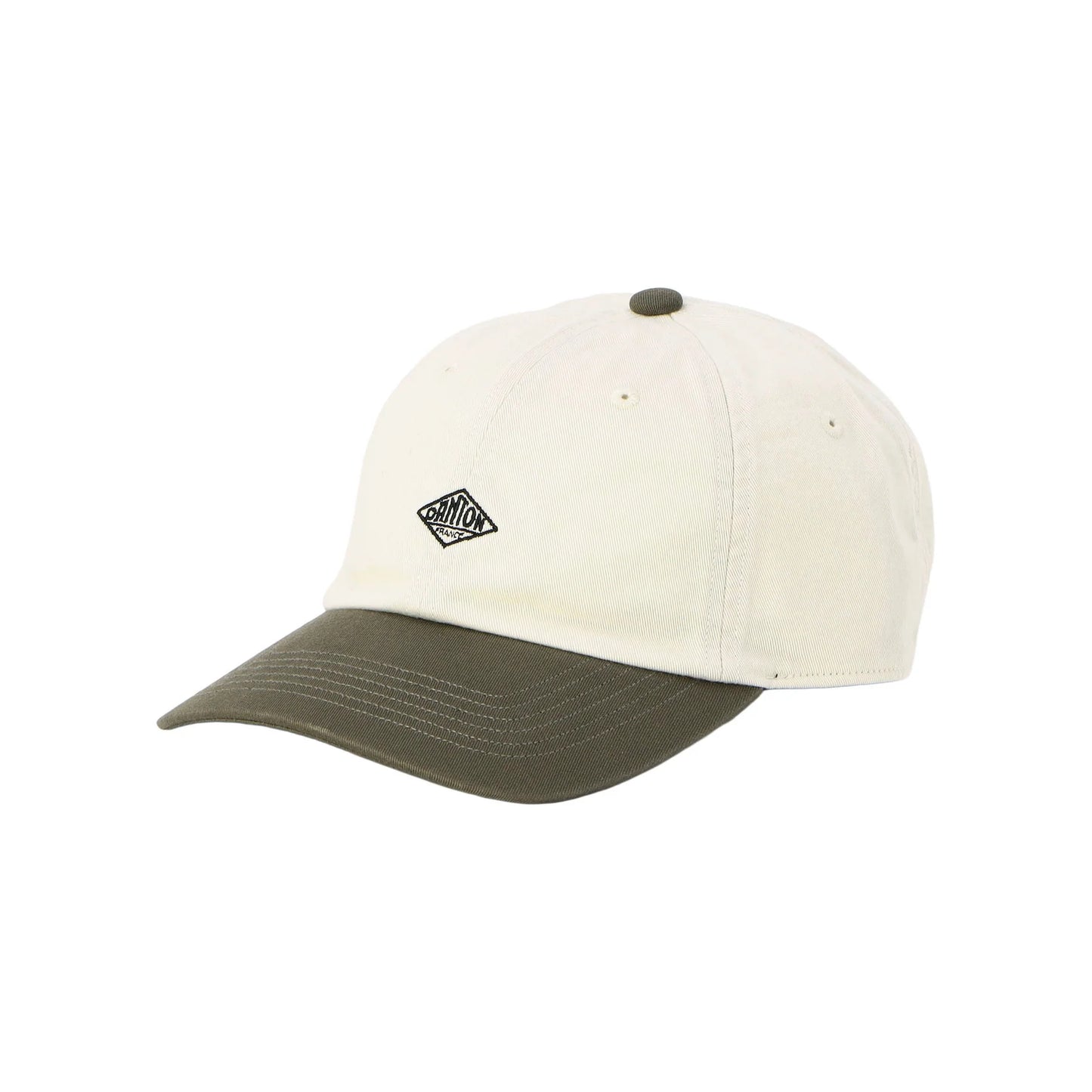 Danton 6-Panel Logo Unisex Chino Cloth Baseball Cap- Ecru * Charcoal