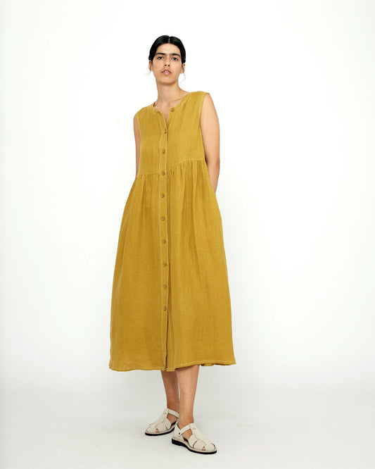 7115 by Szeki Summer Play Dress - Mustard