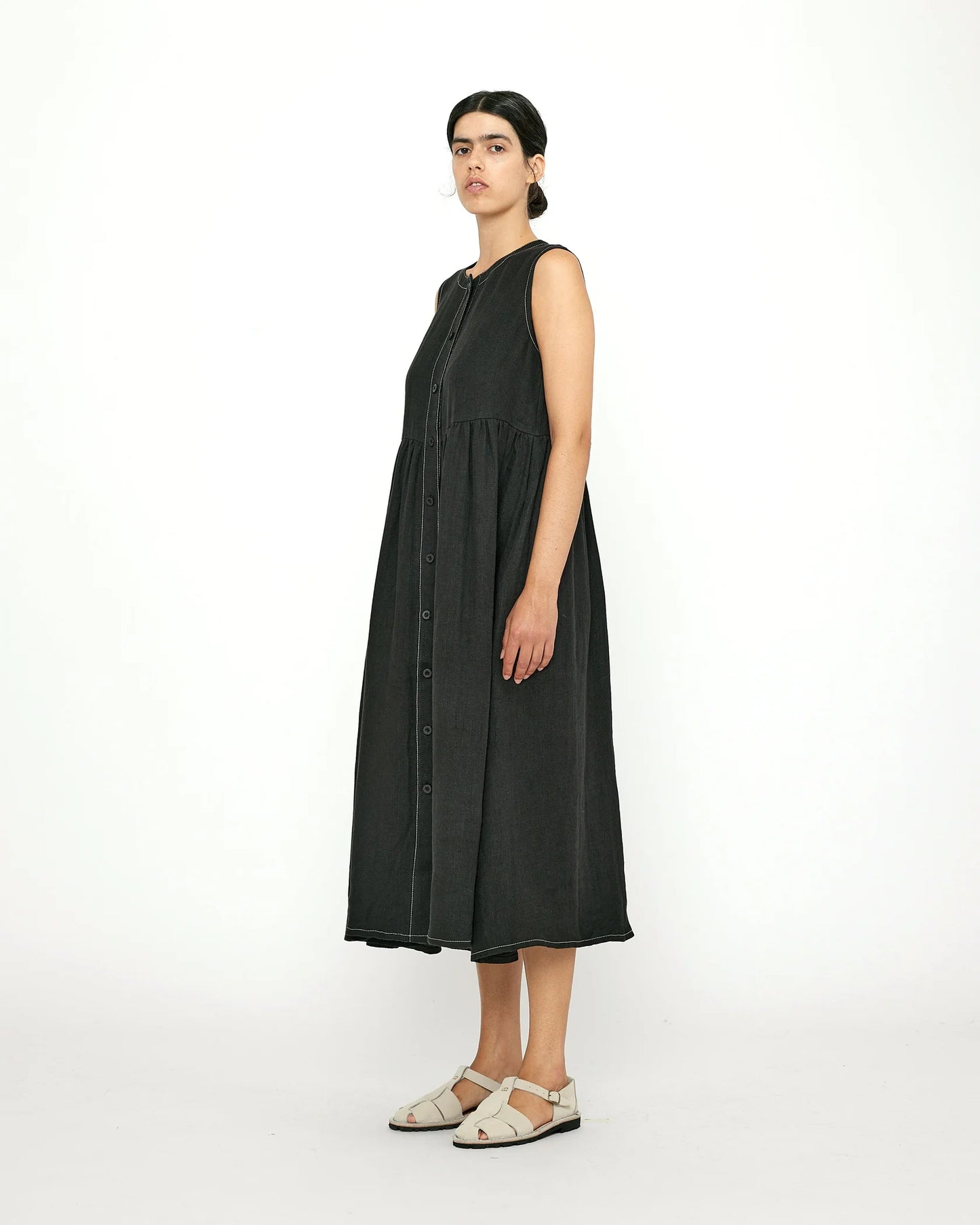 7115 by Szeki Summer Play Dress - Black
