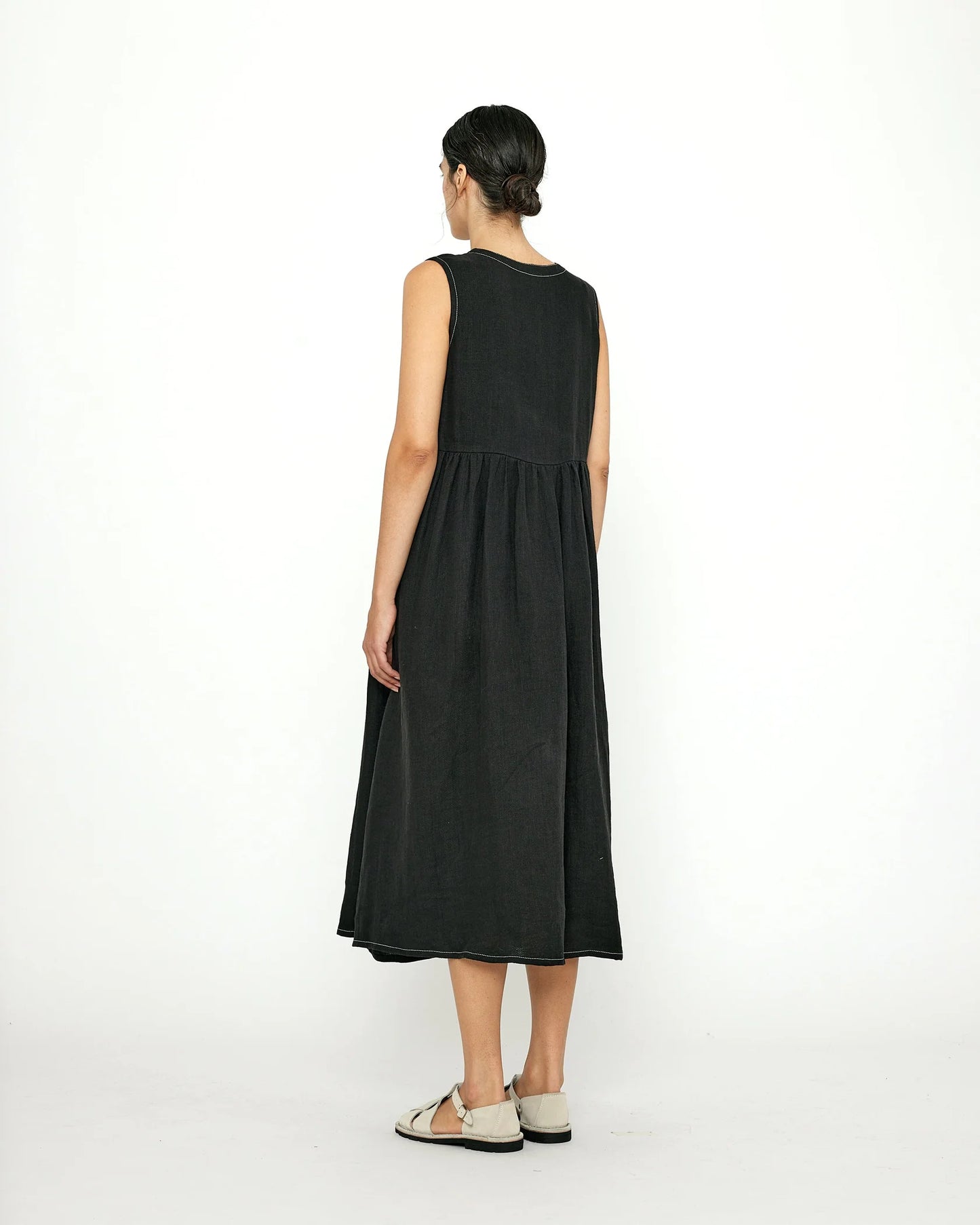 7115 by Szeki Summer Play Dress - Black