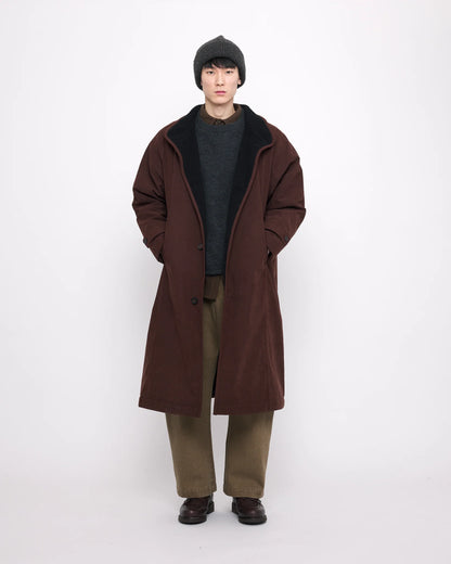 [50% off] 7115 by Szeki Unisex Padded Fleece Coat - Chestnut