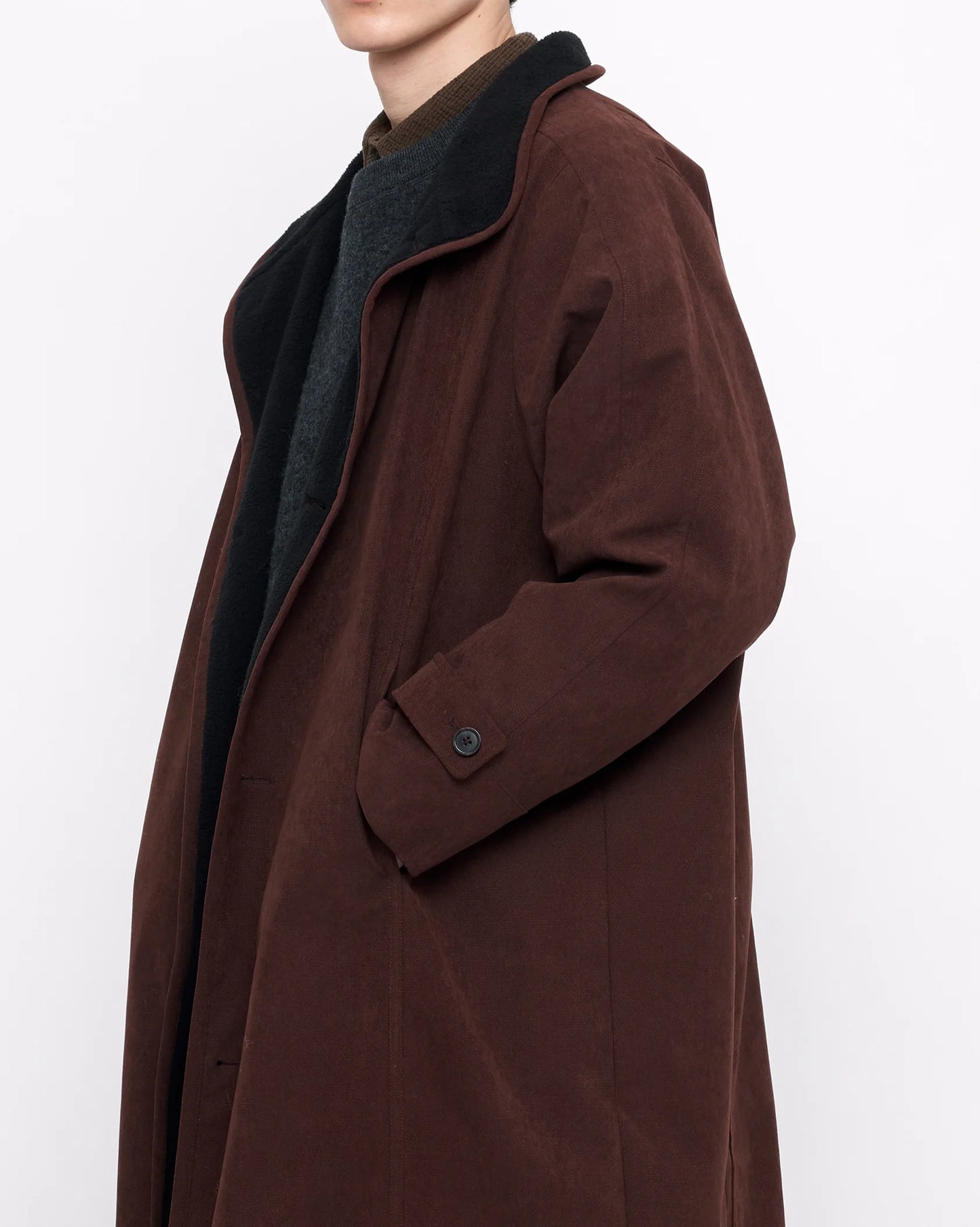 [50% off] 7115 by Szeki Unisex Padded Fleece Coat - Chestnut