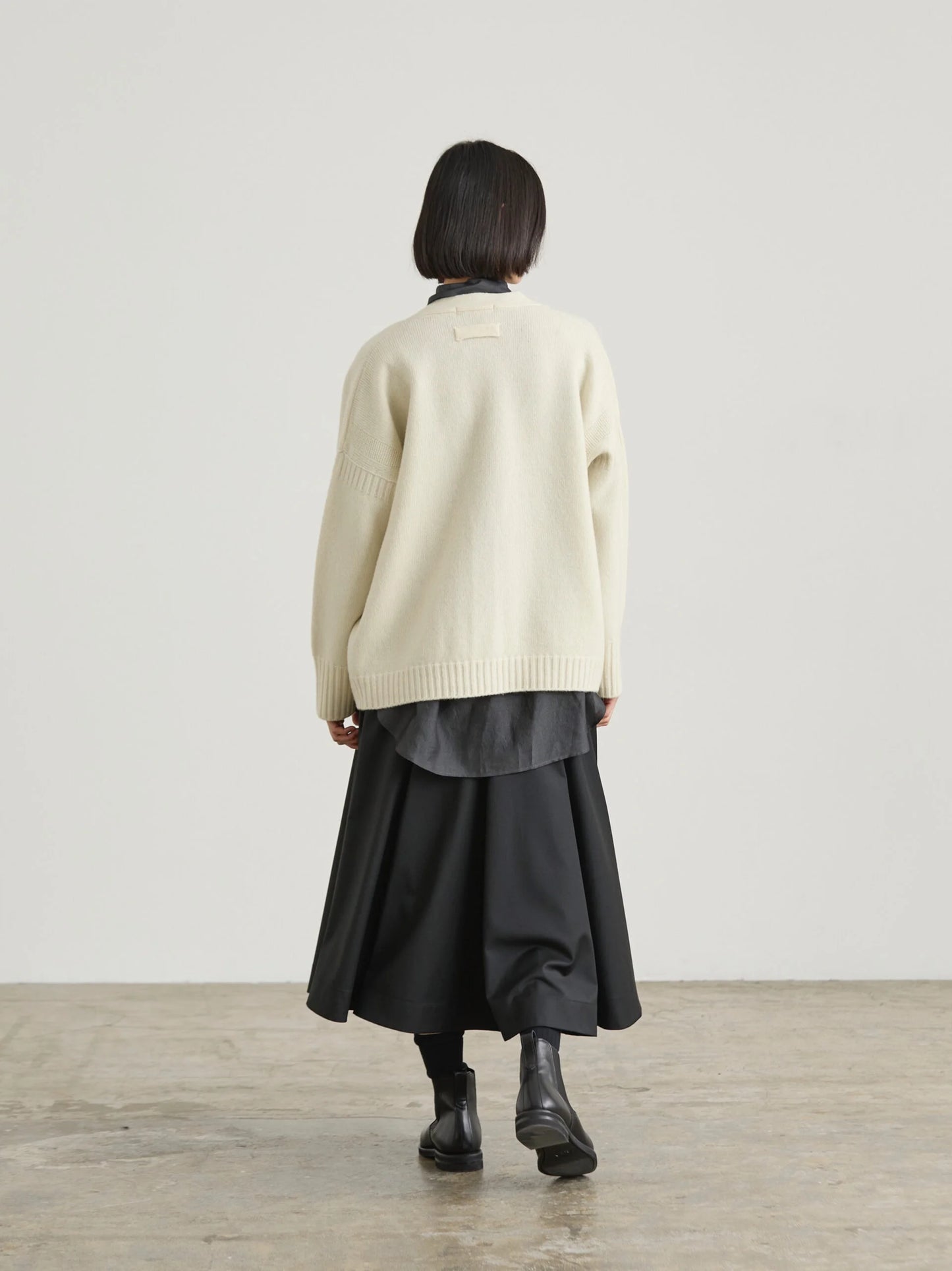 Nicholson & Nicholson Jane Wool Knitted Cardigan - Off-white