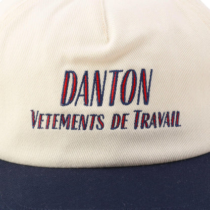 Danton Cotton Twill Trucker Cap - Ivory x Navy