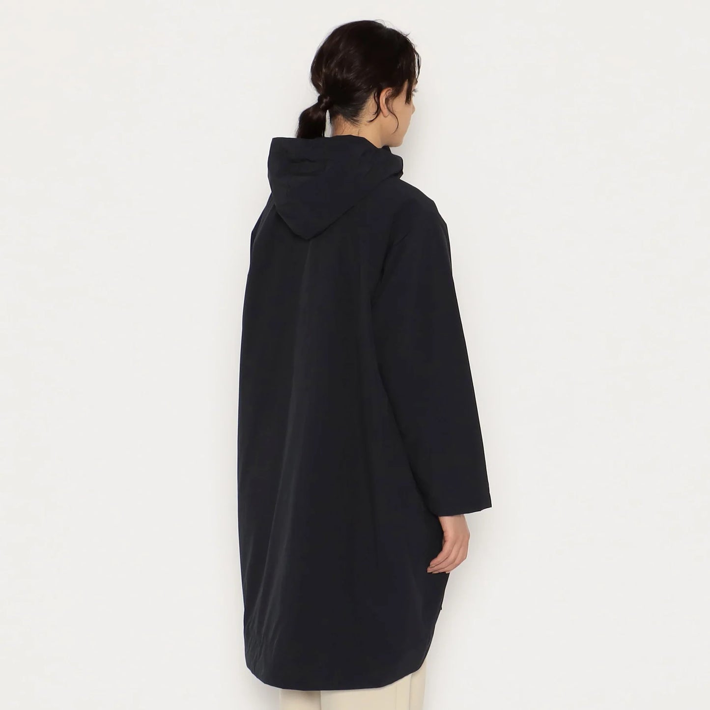 Danton Woman's Hooded Coat - Navy