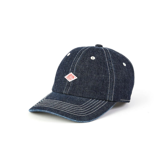 Danton 6-Panel Logo Unisex Denim Baseball Cap- Dark Indigo