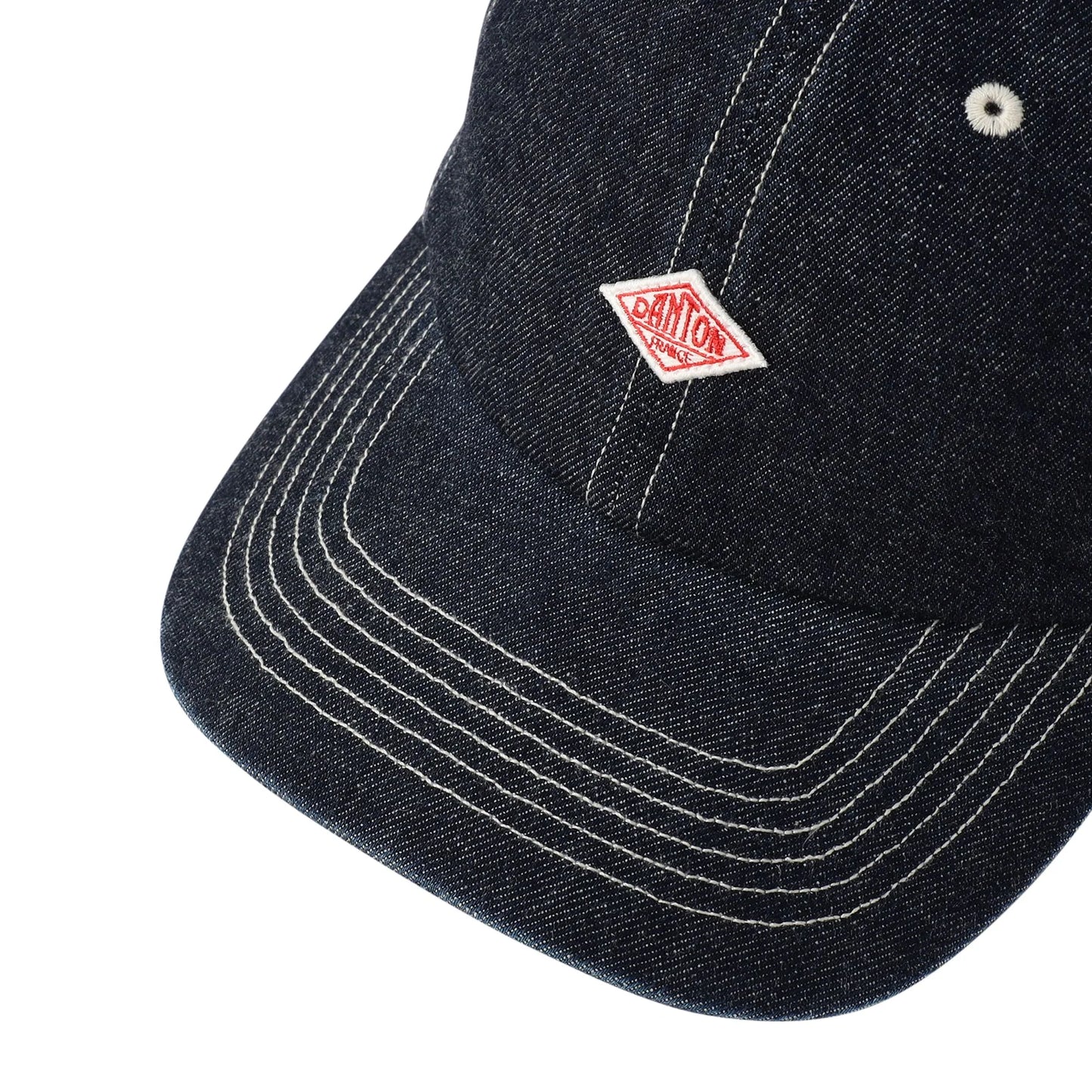 Danton 6-Panel Logo Unisex Denim Baseball Cap- Dark Indigo