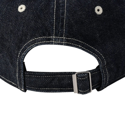 Danton 6-Panel Logo Unisex Denim Baseball Cap- Dark Indigo