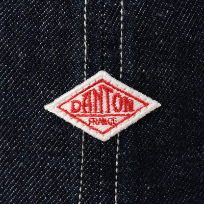 Danton 6-Panel Logo Unisex Denim Baseball Cap- Dark Indigo