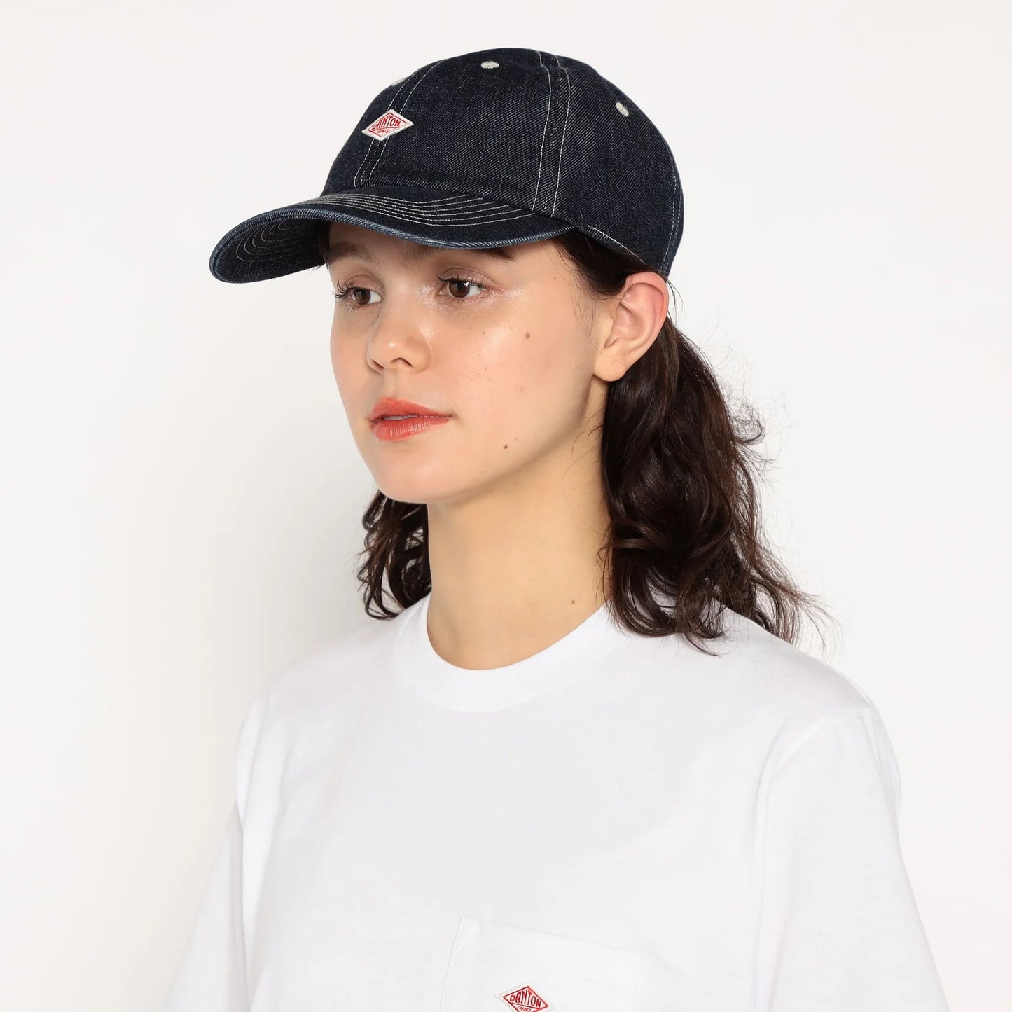 Danton 6-Panel Logo Unisex Denim Baseball Cap- Dark Indigo